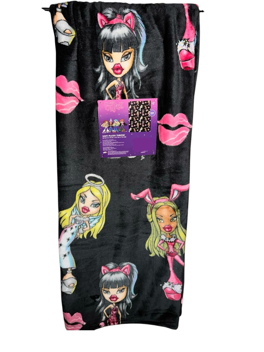 Bratz Dolls in Costumes Plush Throw Blanket